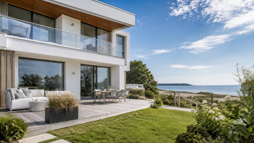 Modernes Design-Appartement Hanseblick mit Meerblick-Terrasse in Travemünde