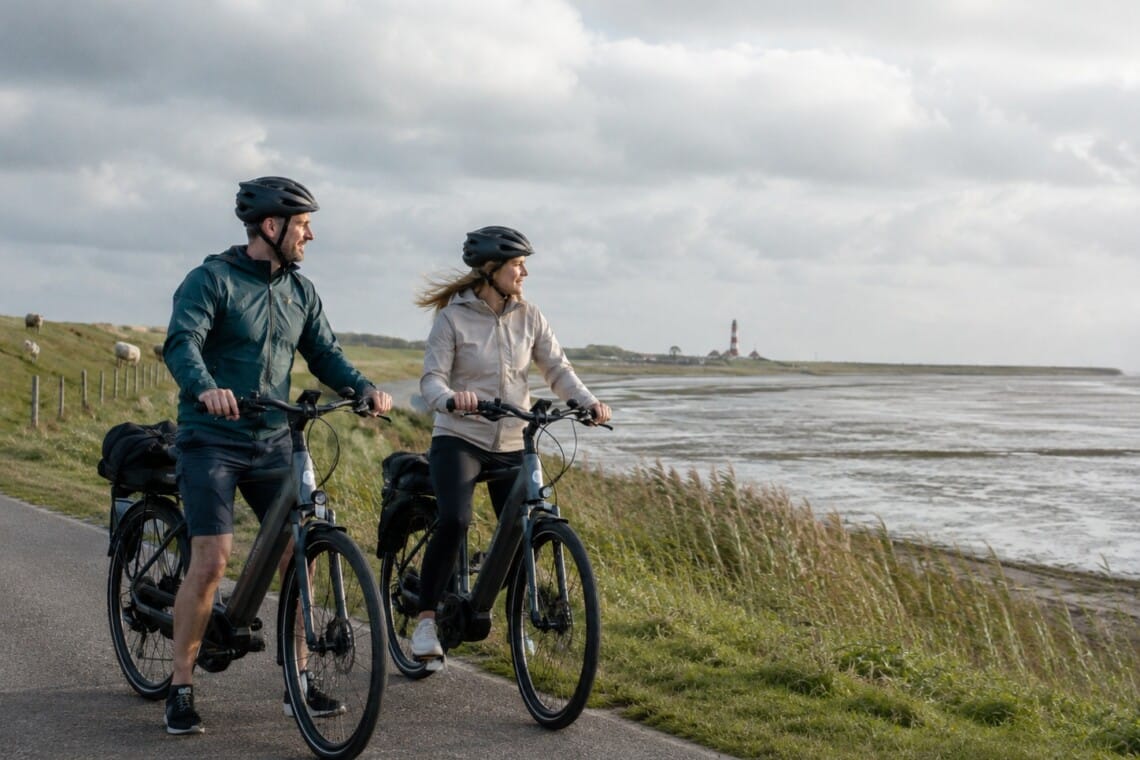 Nordseeküsten-Radweg für Einsteiger-Etappen- Wind und E-Bike-Tipps